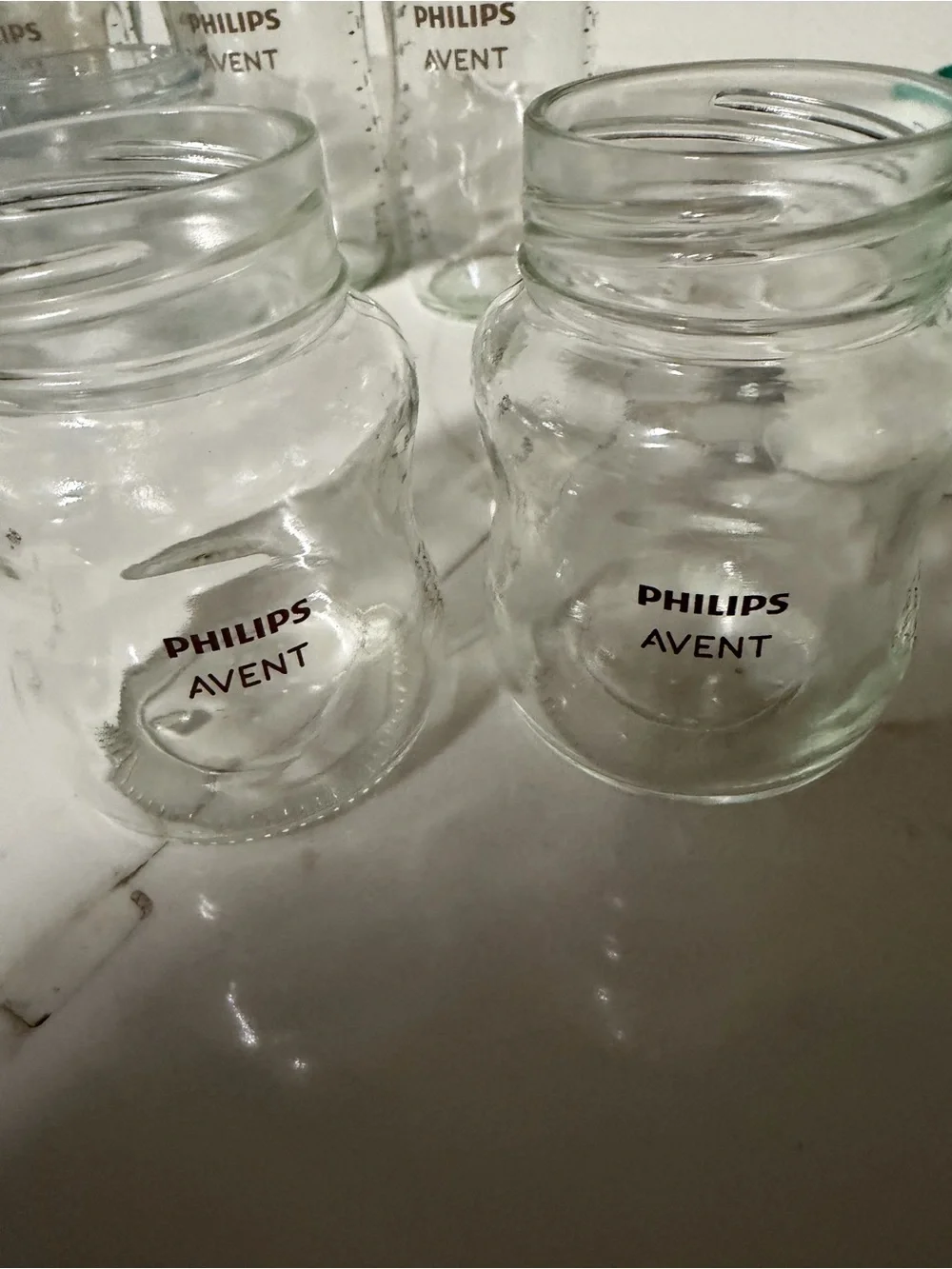 Glass baby bottles Philips Avent, Nuk, and Mam